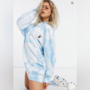 Playboy Oversized Hoodie Dress. 💙🩵🤍